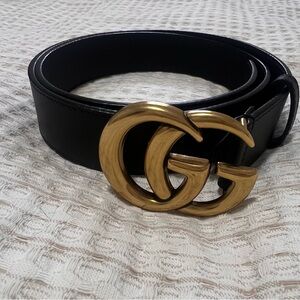 Gucci Black Leather Belt 95cm
